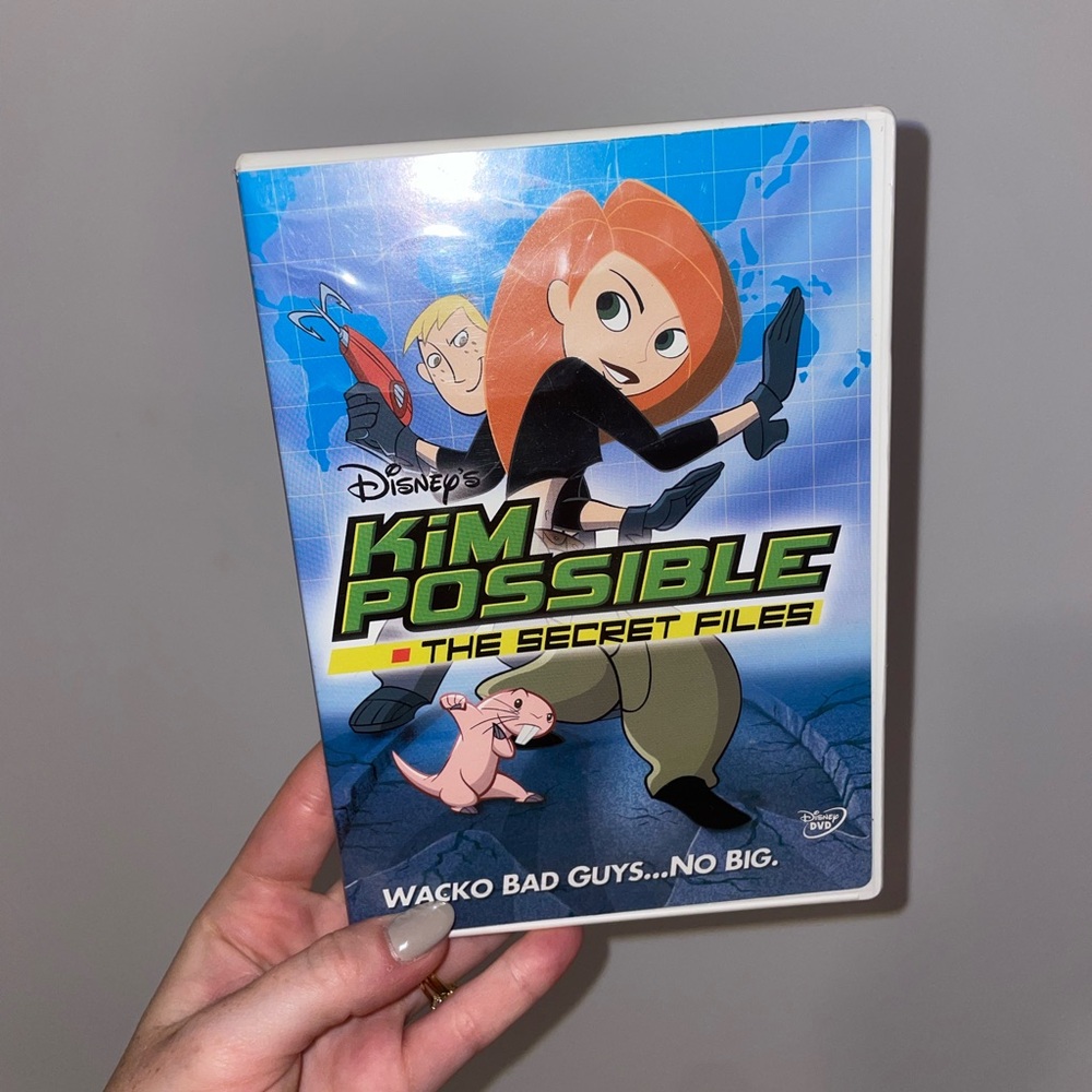 Disney Kim Possible: The Secret Files DVD - Blue and Orange Cover